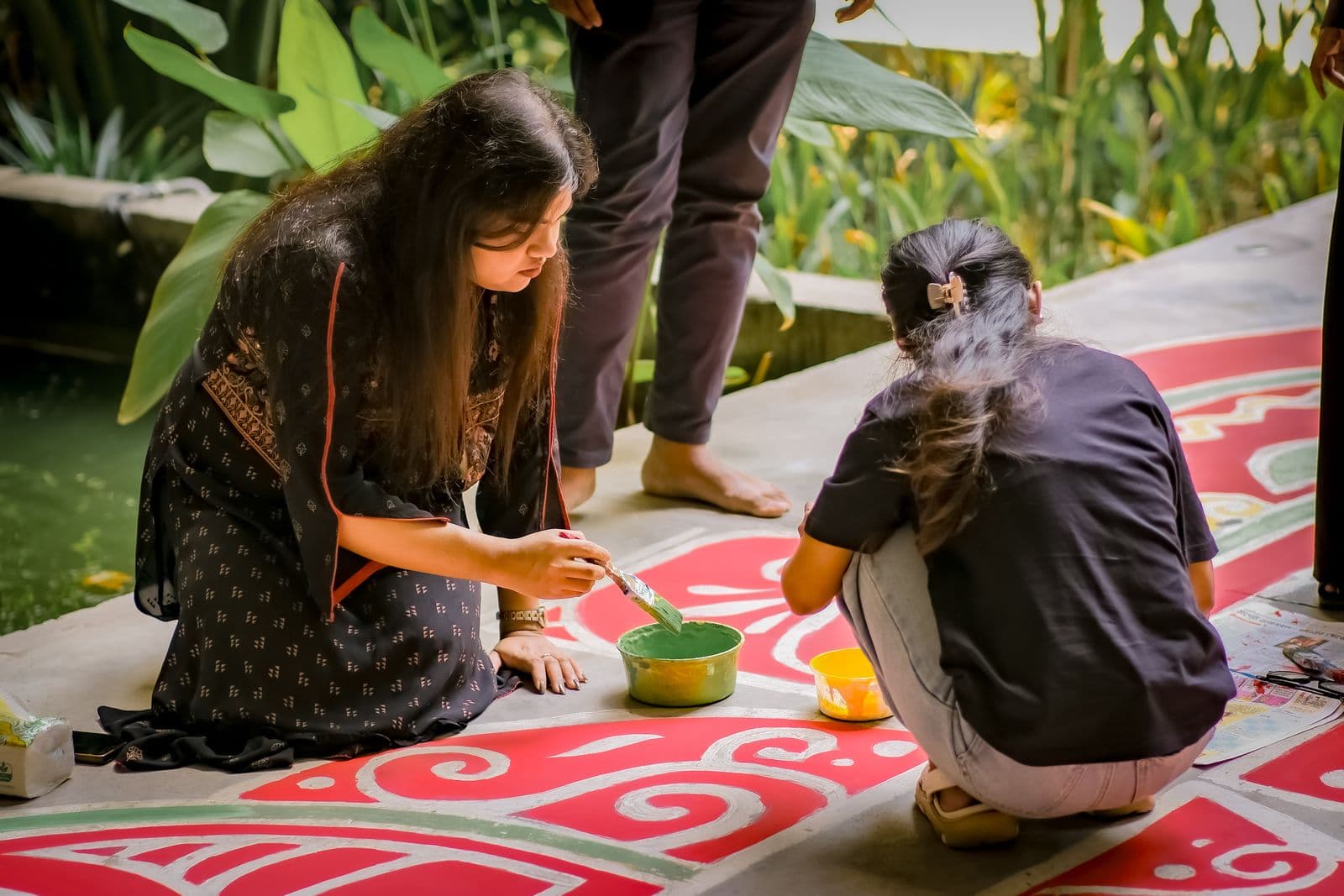 I can draw a festival kolam or rangoli at your doorstep — photo 2