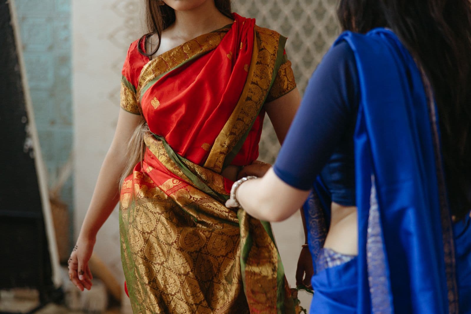 I can pre-pleat and drape your silk saree — photo 2